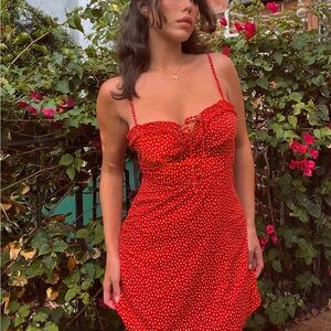 Love Birds Mini Dress Red